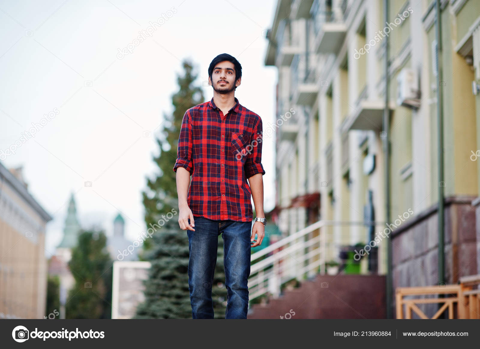 red check shirt with jeans