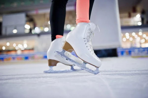 Legs Ice Skater Ice Rink — Stock Photo, Image