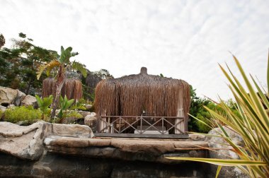 Dinlenme saman Spa kulübe bölgesi Türkiye tatil.