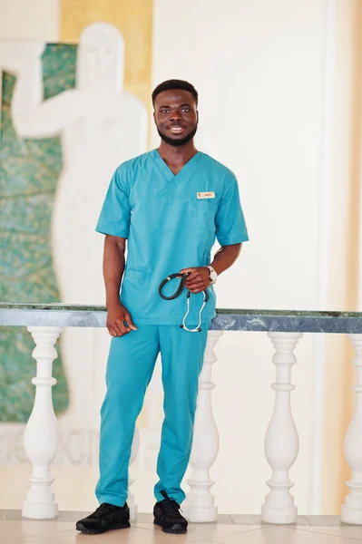 Professional african male doctor at the hospital. Medical health — Stock Photo, Image