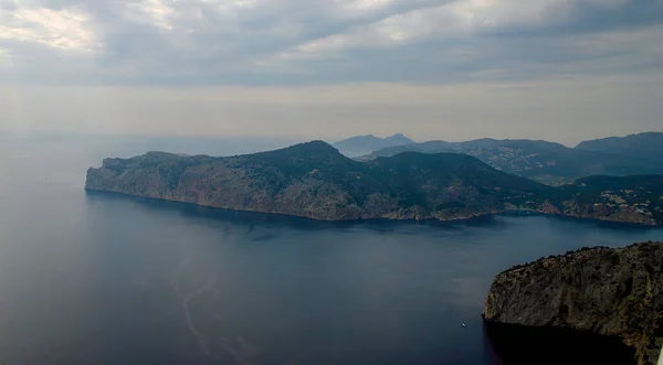 Aerial View Plane Famous Spanish Island Mallorca — Stock Photo, Image