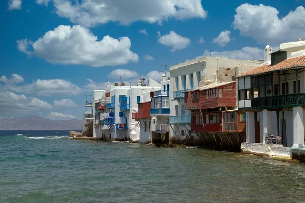 Mykonos Island Sett Området Som Kallas Little Venice Pittoresk Och — Stockfoto