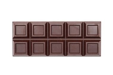 bitter çikolata. Beyaz arka plan üzerinde izole