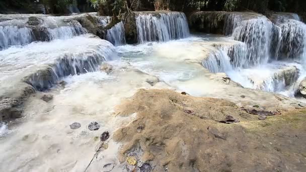 Kuang Si Wasserfall, Luang Prabang, Laos — Stockvideo