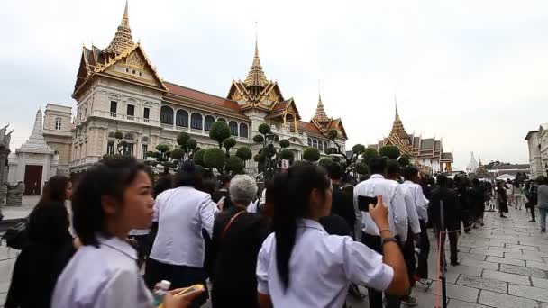 Bangkok Thailand February 2017 King Thailand Bhumibol Adulyadej Rama Has — Stock Video