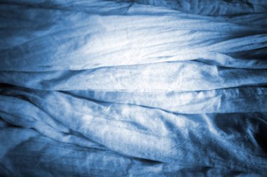 Kumaş boyama, Indigo arka plan doku için. Etkisi yeniden renklendirme