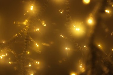 Bulanık ışıkları ve Bokeh, Festival tasarım, Noel ve mutlu yeni yıl için arka plan.