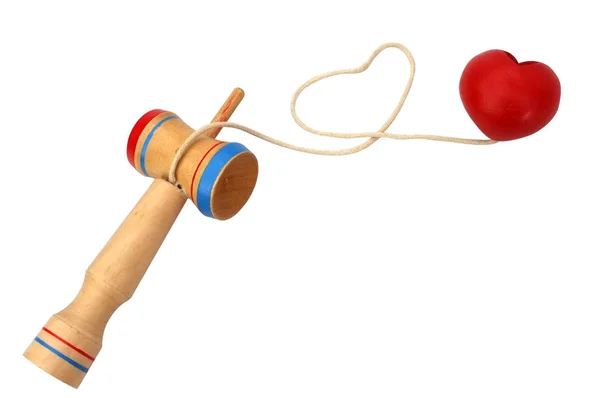 전통적인 장난감 문자열로 모양에 발렌타인 데이에 — 스톡 사진