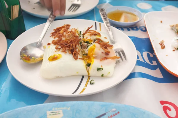 Thailändsk Mat Mynningen Potten Vietnamesiska — Stockfoto