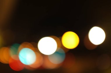 Altın bokeh arka ışık, turuncu plan