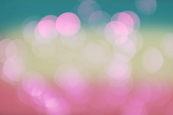 Bokeh abstrakt ljus, grön och rosa lutning färg bakgrund — Stockfoto