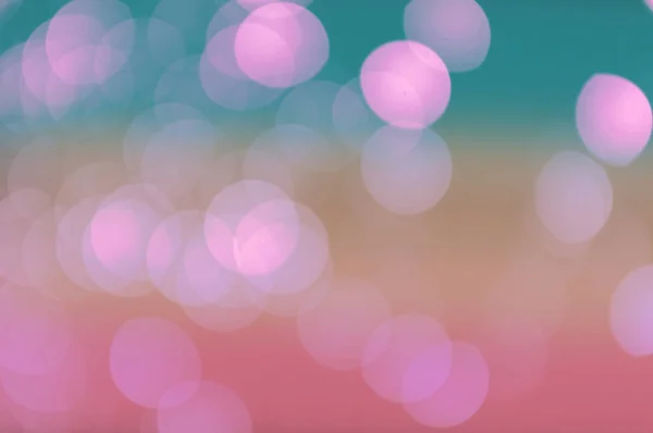 Bokeh abstrakt ljus, grön och rosa lutning färg bakgrund — Stockfoto