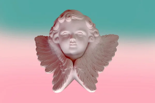 Estatua de cupido angelical - imagen de estilo de efecto retro vintage —  Fotos de Stock