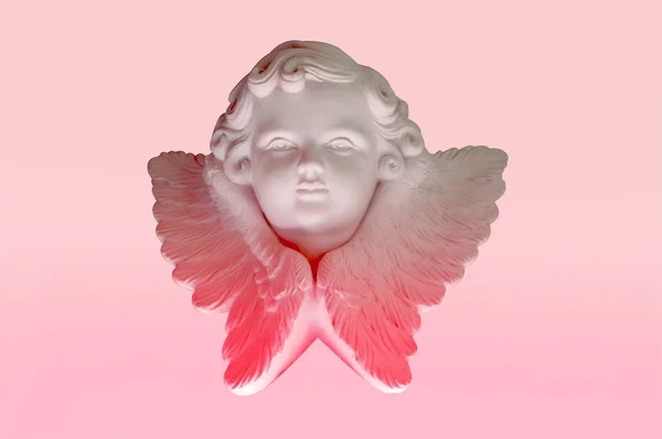 Estatua de cupido angelical - imagen de estilo de efecto retro vintage —  Fotos de Stock
