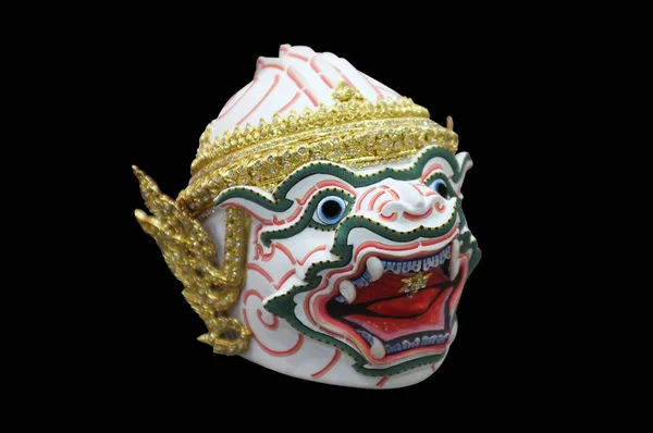 泰国孔面具或泰国传统面具名称是哈努曼 — 图库照片