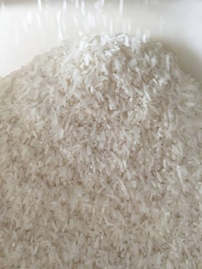 Pirinç dokusu yakın. Doğal pirinç arka plan ve doku. 