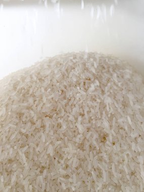 Pirinç dokusu yakın. Doğal pirinç arka plan ve doku. 