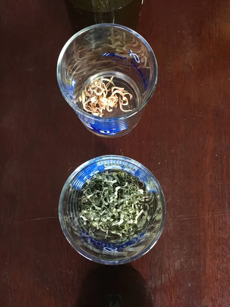 Zutaten von Tee Stevia  . — Stockfoto