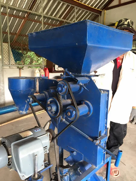 Close up , Rice mill and grinding or rice mill machine