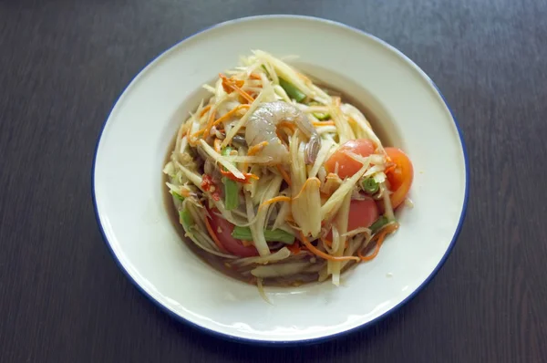 Insalata di papaya tailandese o quello che chiamiamo "Somtum  " — Foto Stock