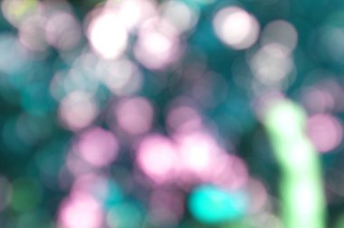 Işığın soyut dairesel bokeh arkaplanı. Bulanık arkaplan