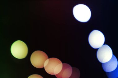 Işığın soyut dairesel bokeh arkaplanı. Bulanık arkaplan