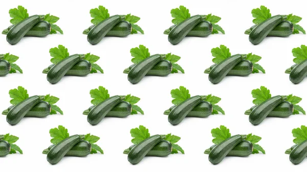 Beyaz yapraklı yeşil salatalıkların arka plan deseni.