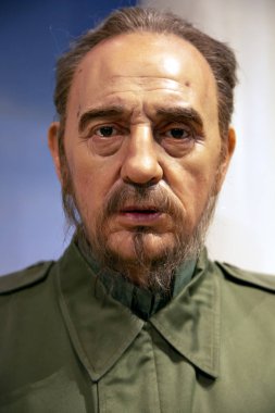 New York, ABD - Nisan 30, 2018:Fidel New York Madame Tussauds Castro'da
