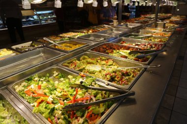 Self-servis restoran Manhattan'ın finans bölgesinde