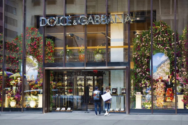 Nowy Jork Usa Maja 2018 Dolce Gabbana Sklepu Centrum Manhattanu — Zdjęcie stockowe