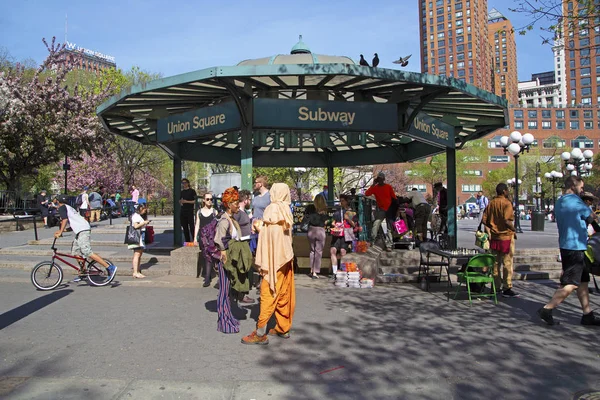 Nova York Eua Maio 2018 Estação Metrô Union Square Manhattan — Fotografia de Stock
