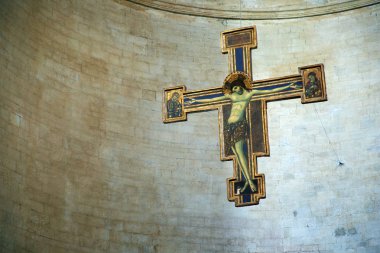 Todi Katedrali Ortaçağ boyalı haç