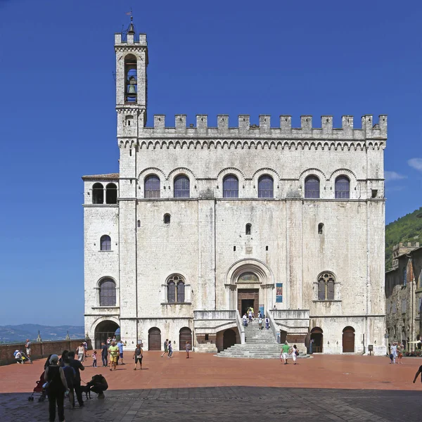 Gubbio Italie Août 2018 Palazzo Dei Consoli Gubbio Italie — Photo