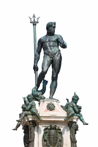 Cropped Fountain Neptune Bologna Italy — Stock Photo, Image