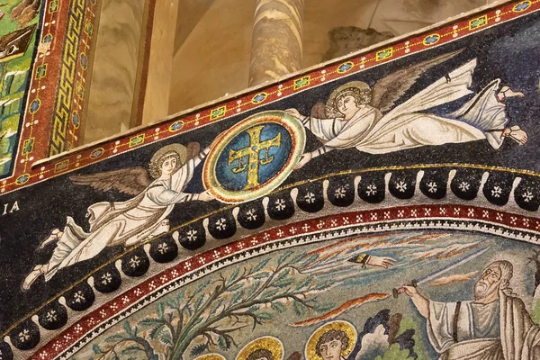 Ravenne Italie Septembre 2018 Deux Anges Dans Basilique San Vitale — Photo