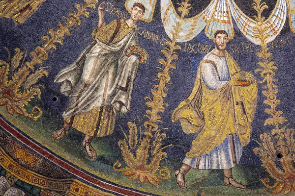 Ravenna Italia Septembrie 2018 Detaliu Din Tavanul Baptisteriului Neonului Din — Fotografie, imagine de stoc