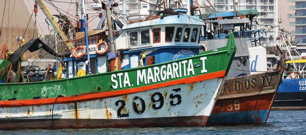 Arica 2018 アリカ港で漁船 — ストック写真