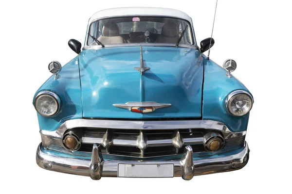 Découpe Chevrolet Vintage Bleu Clair Cuba — Photo