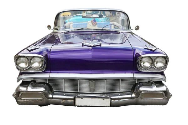 Découpé Pontiac Bleu Vintage Cuba — Photo
