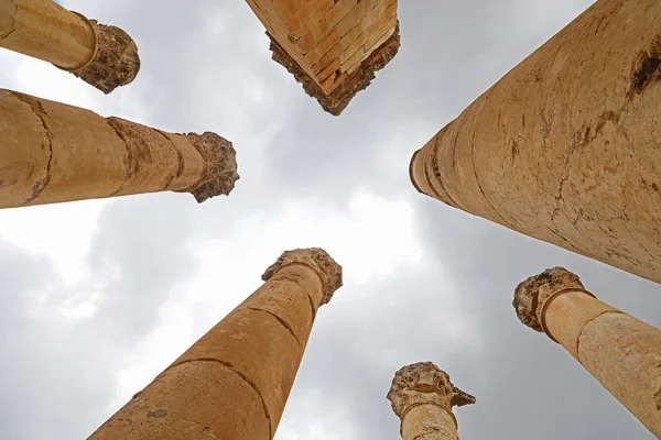 Jerash Jordan April 2019 Columns Gerasa Ancient Roman City Jordan — Stock Photo, Image