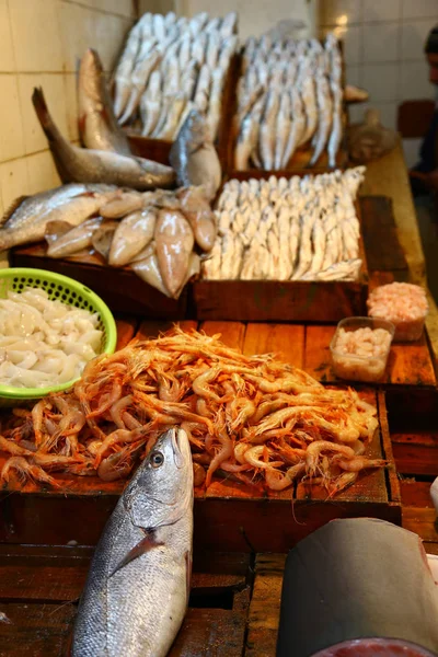 Fish Shrimps Sale Fez Morocco — Stock Photo, Image