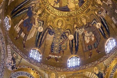  Palermo Palatine şapel meleklerin emekli mozaikler