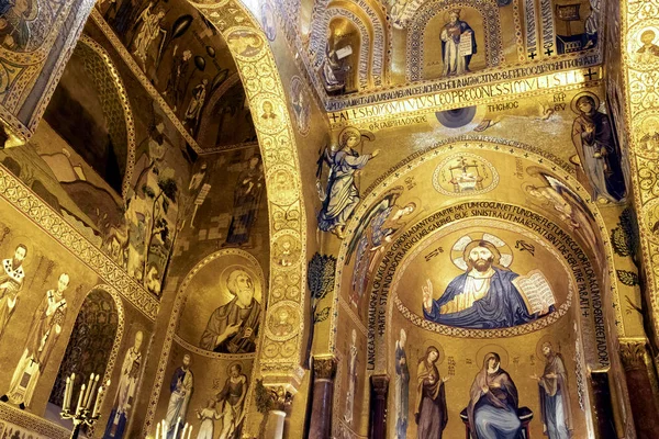 Krása Palatinské Kaple Palermu Itálie — Stock fotografie