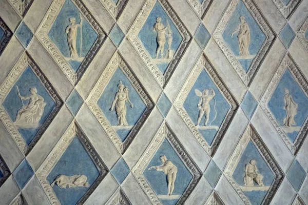 Mantua Italien September 2019 Gewölbe Detail Aus Sonne Und Mond — Stockfoto