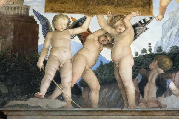 Mantua Italy September 2019 Details Cherubs Bridal Chamber Ducal Palace — 스톡 사진