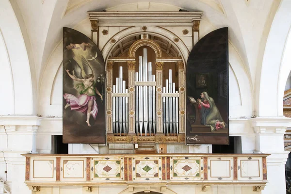 Mântua Itália Setembro 2019 Órgão Capela Palatina Palácio Ducal Mântua — Fotografia de Stock