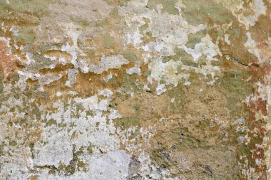 Yeşilimsi kirli duvarın arka planı