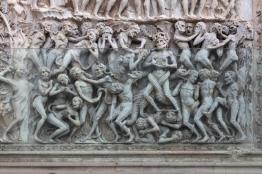 Cehennemin temsilcisi, Orvieto katedralinin dış kabartması