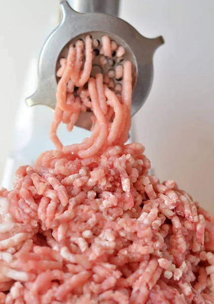 Meat and Grinder. Minced Meat and Meat Grinder Stock Photo - Image of  machine, protein: 221561514