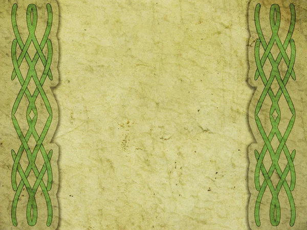 Vecchia carta con motivo celtico — Foto Stock